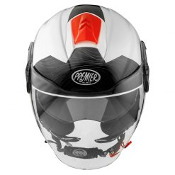 Policarbonato Casco Premier Cool Evo Ds 2 Bianco Rosso -Negozio online Premier Italia premier cool evo ds bianco 3 1
