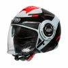 Policarbonato Casco Premier Cool Opt 2 Bianco Nero Rosso -Negozio online Premier Italia premier coolopt2 nerobianco 1