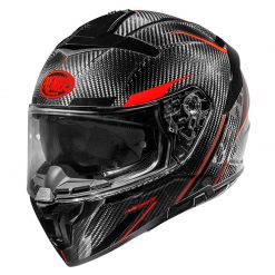 Fibra Casco Premier Devil Carbon St 2 Rosso