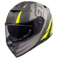 Fibra Casco Premier Devil Gt Y Bm Grigio Giallo