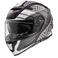Fibra Casco Premier Devil Sz 18 Bm Nero Rosa Bianco