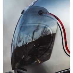 Visiere Premier Visiera Mx 3 Bottoni Cromata Argento